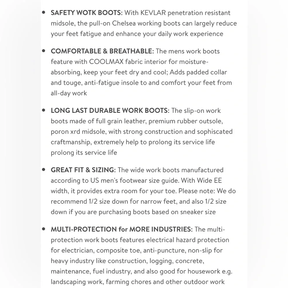 HANDMEN Work Boots